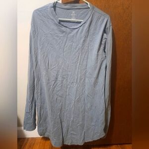 H&M Men's Blue Long Sleeve Long Fit T-shirt Size XL